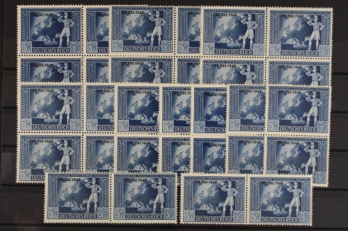 Deutsches Reich, MiNr. 823, 30 Marken, postfrisch