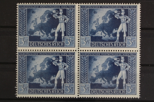Deutsches Reich, MiNr. 820, 4er Block, PLF IV, postfrisch