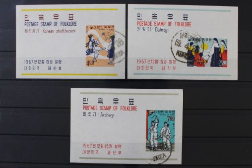 Korea - Süd, MiNr. Block 267, 268 + 269, gestempelt