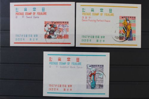 Korea - Süd, MiNr. Block 254, 255 + 256, gestempelt