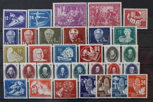 DDR, MiNr. 246-279, Jahrgang 1950, ungebraucht