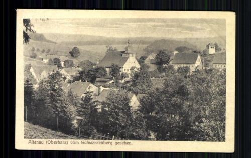 Altenau (Oberharz), Blick vom Schwarzenberg auf den Ort