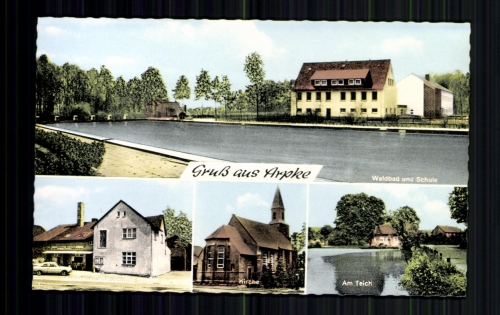 Arpke OT v. Lehrte, Waldbad u. Schule, Bäckerei-Lebensmittel, Kirche