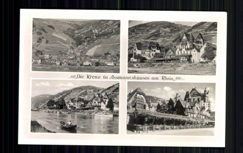 Assmannshausen, OT v. Rüdesheim, 4 Ortsansichten