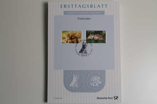 Deutschland, Ersttagsblätter, Jahrgang 2014, 1/2014 - 47/2014 + 2 SK Blätter