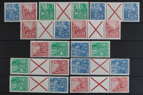 DDR, MiNr. W 6 - SZ 8, 11 Zd's, postfrisch