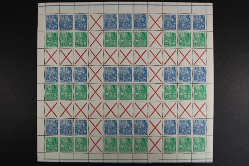 DDR, MiNr. MHB 4 mit Farbleisten, postfrisch
