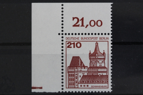 Berlin, MiNr. 589, Ecke li. oben, Plattenzeichen, postfrisch