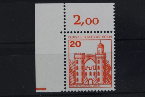 Berlin, MiNr. 533, Ecke li. oben, Plattenzeichen, postfrisch