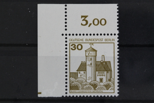 Berlin, MiNr. 534, Ecke li. oben, Plattenzeichen, postfrisch