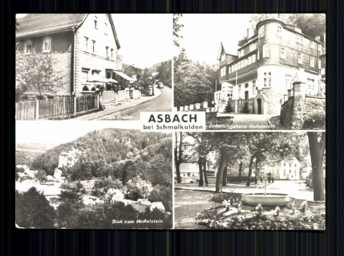 Asbach, bei Schmalkalden, Cafe Endter, Erholungsheim Hachelstein