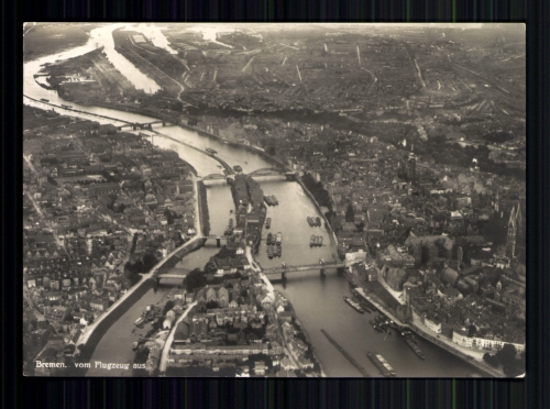 Bremen, Blick vom Flugzeug aus