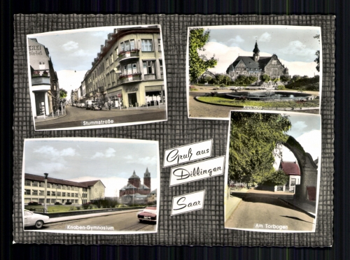Dilling (Saar), Stummstraße, Rathaus, Knaben-Gymnasium, Am Torbogen