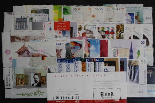 Deutschland, MiNr. 2374-2433, Jahrgang 2004, Ecke links unten, postfrisch