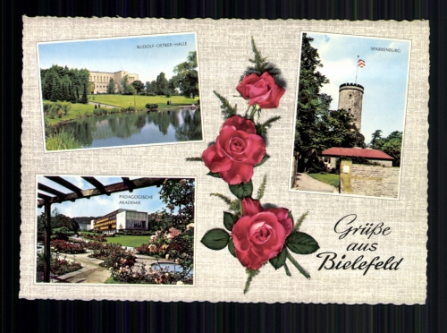 Bielefeld, Rudolf Oetker Halle, Sparrenburg, Pädagog. Akademie, Rosen