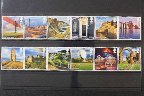 Großbritannien, MiNr. 3154-3165, Sechserstreifen, postfrisch