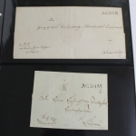 Postgeschichte "Achim", über 130 Belege (viel Vorphila), Einlieferungsscheine