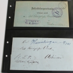 Postgeschichte "Achim", über 130 Belege (viel Vorphila), Einlieferungsscheine