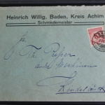 Postgeschichte "Achim", über 130 Belege (viel Vorphila), Einlieferungsscheine