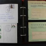 DDR, Ersttagsbriefe, Belege und Ganzsachen in 4 Alben