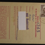 Rudolstadt, 2 MDN Ulbricht auf Sonderpostwertzeichen-Bezugs-Ausweis, 1970/71