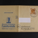 Wuppertal - Sonnborn, Rheinisch-Westfälische Familienhilfe, Mahnvordruck