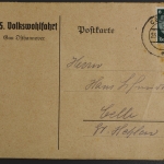 Celle, N.S. Volkswohlfahrt, Abholinfo für ein Kind, Anleitung für Pflegeeltern