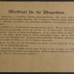 Celle, N.S. Volkswohlfahrt, Abholinfo für ein Kind, Anleitung für Pflegeeltern