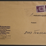 Deutschland, MiNr. 858 senkr. Paar auf Postzustellungsauftrag