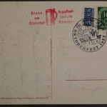 München, Gruß vom Oktoberfest / Augustiner Festhalle, 1953