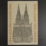 Bizone, MiNr. 69-72, dekorative Sonderkarte mit ESST Köln