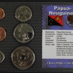 Papua-Neuguinea, BTN-Kursmünzensatz verschiedene JG, 6 Münzen