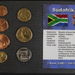 Südafrika, BTN-Kursmünzensatz verschiedene JG, 7 Münzen