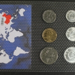 China, BTN-Kursmünzensatz verschiedene JG, 6 Münzen