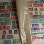 Briefmarken Posten mit Deutsches Reich, BRD und ein altes Schaubek-Vordruckalbum