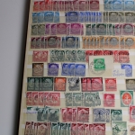 Briefmarken Posten mit Deutsches Reich, BRD und ein altes Schaubek-Vordruckalbum