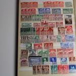 Briefmarken Posten mit Deutsches Reich, BRD und ein altes Schaubek-Vordruckalbum