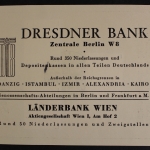 Deutsches Reich, MiNr. 686-688, Sonderblatt der Dresdner Bank, ESST