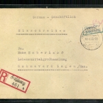 Fassberg über Unterlüss, Gebühr bezahlt, Not-R-Aufkleber