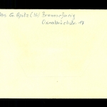 Deutschland (BRD), MiNr. 479, Postkrieg-Schwärzung, gelaufen nach Oschatz