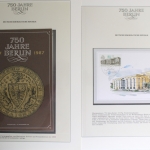 750 Jahre Berlin, Motivsammlung mit Briefmarken, Numisbriefen etc.