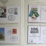 750 Jahre Berlin, Motivsammlung mit Briefmarken, Numisbriefen etc.