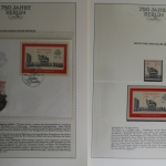 750 Jahre Berlin, Motivsammlung mit Briefmarken, Numisbriefen etc.