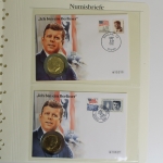 750 Jahre Berlin, Motivsammlung mit Briefmarken, Numisbriefen etc.