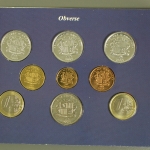 Andorra, Kursmünzensatz 2001 incl. 2 x 1 Euro, 2003, Unzirkuliert / Unc