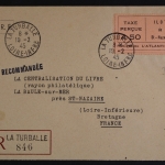 Deutsche Besetzung Frankreich, MiNr. 3 Type I auf Einschreiben