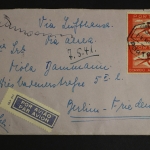 Portugal, Luftpostbrief nach Berlin, Zensurvermerke, 1941