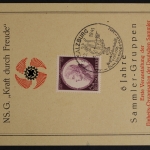 Deutsches Reich, MiNr. 810, Sonderblatt "Kraft durch Freude"