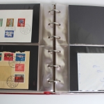 Briefmarken-Album mit Belegen, Blockausgaben, FDC usw.