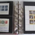 Briefmarken-Album mit Belegen, Blockausgaben, FDC usw.